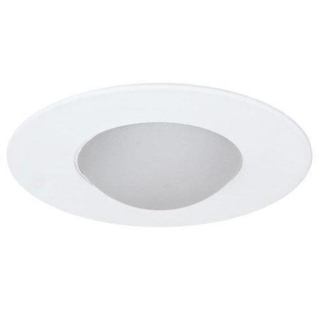 ELCO LIGHTING 4 Shower Trim with Round Drop Frosted Lens" EL1416W